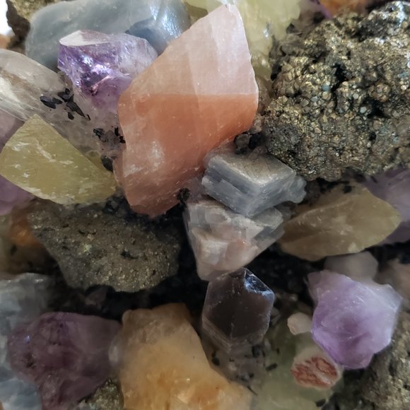 McCoy Crystal Quartz Amethyst Pyrite Cab Jewelry Box Anthropologie Free People - Picture 4 of 16